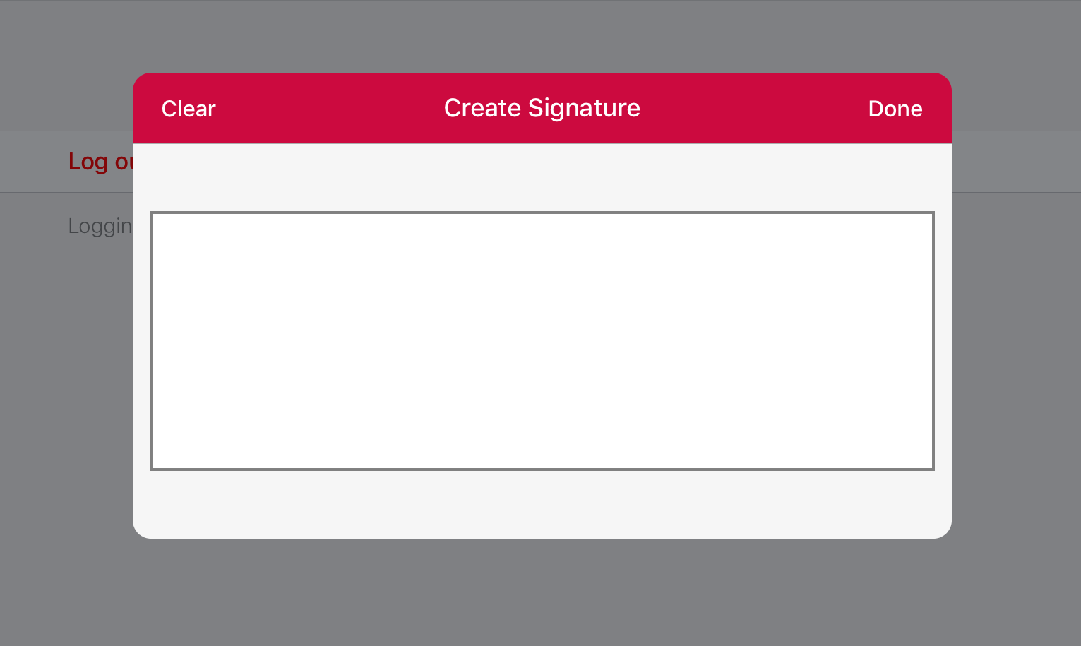 create a signature box
