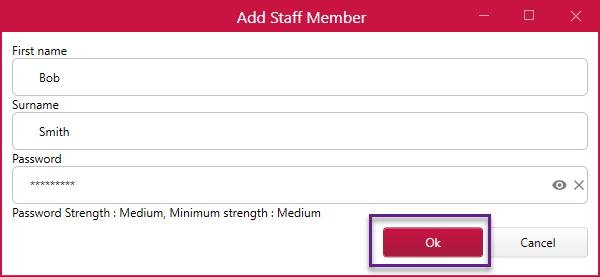 add staff member details