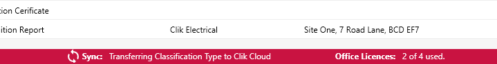 software sync progress bar