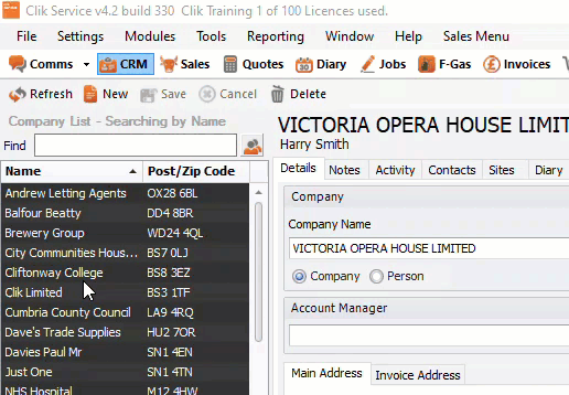 Changing Diary Item View Cs Clik