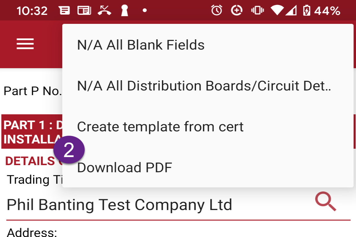 download pdf option