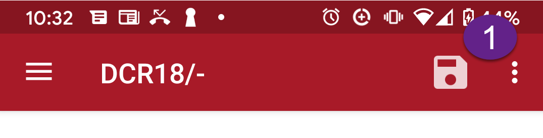 dcr18 menu icon