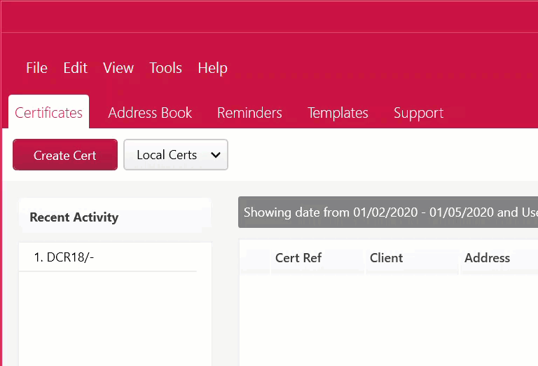 software view staff menu