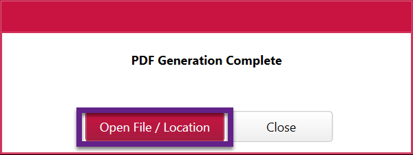 pdf generation complete notification