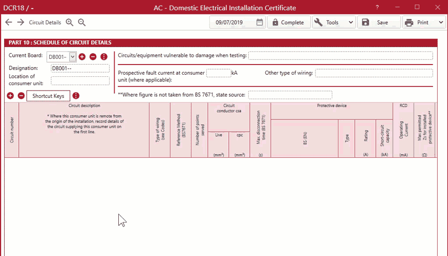 fill in details, software