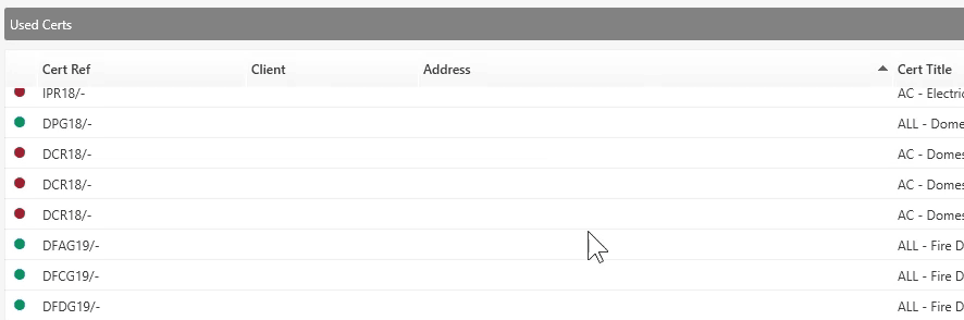select column chooser