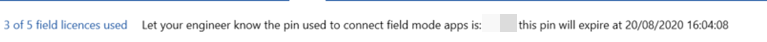 engineer pin code message