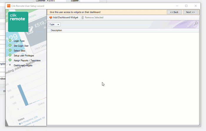 add dashboard widget