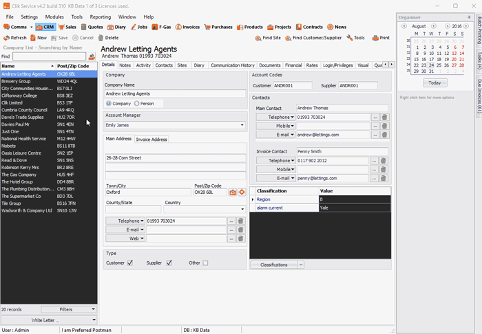 Setting Up Customers Cj Clik