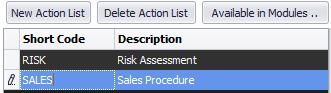 short code and description software columns