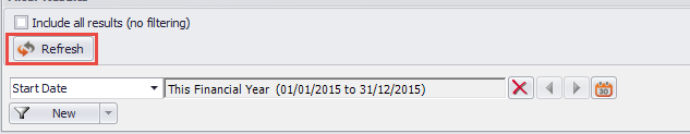 the report data picker in clik service