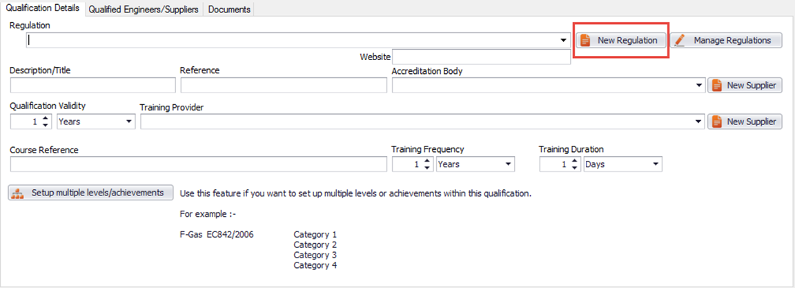 create qualification in clik service